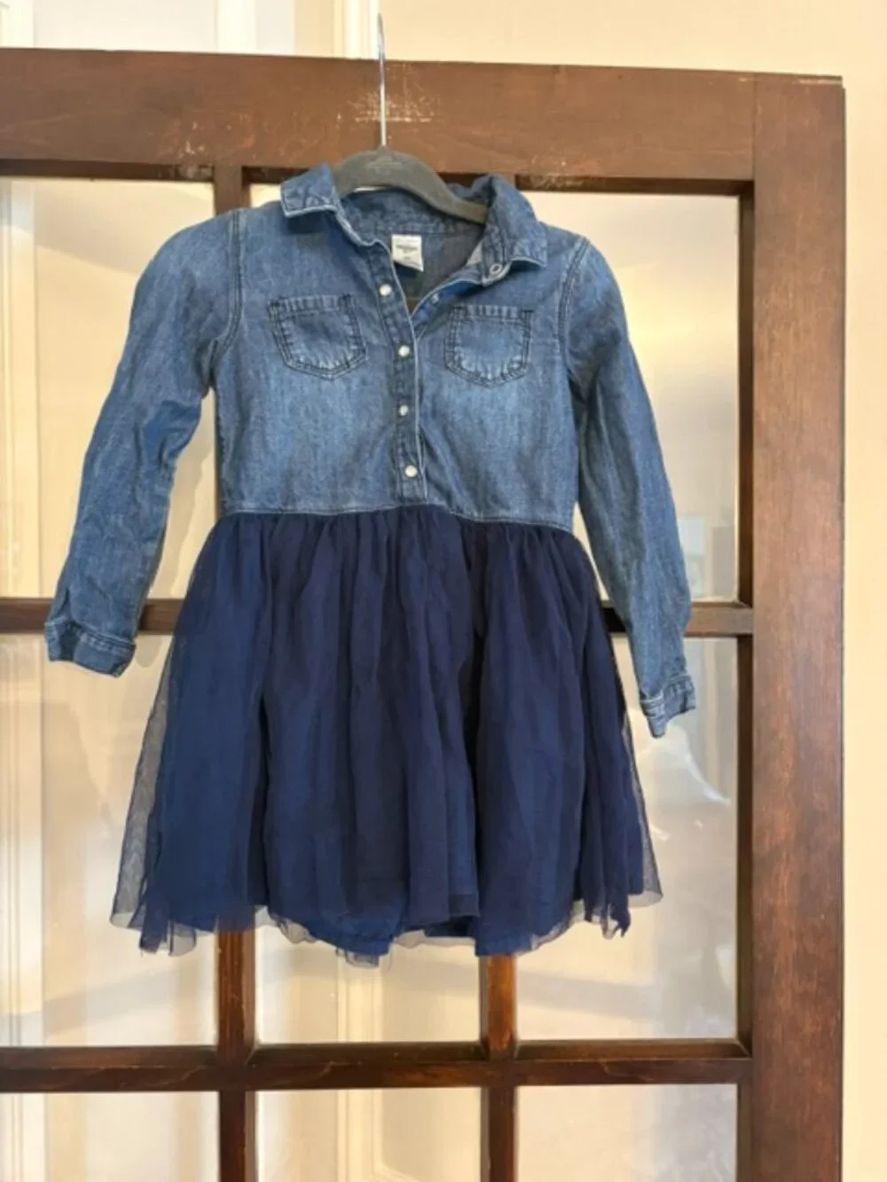 OshKosh Bgosh Denim/Tulle Dress, Size 4T